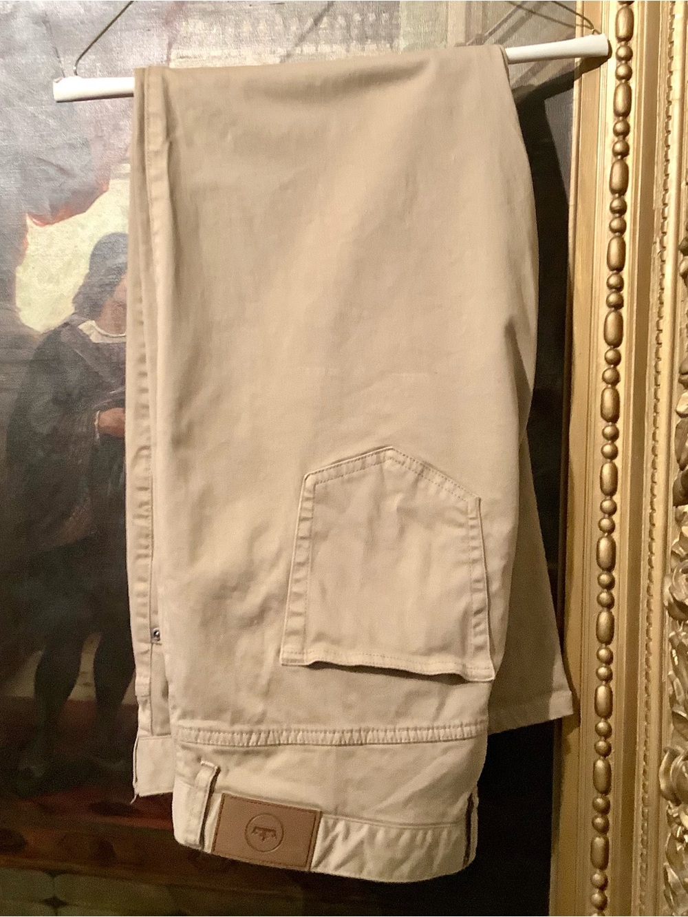 Peter Millar Khaki Chino Pants - Tan 5-Pocket Straight Stretch - Sz 40x30 - Picture 3 of 11
